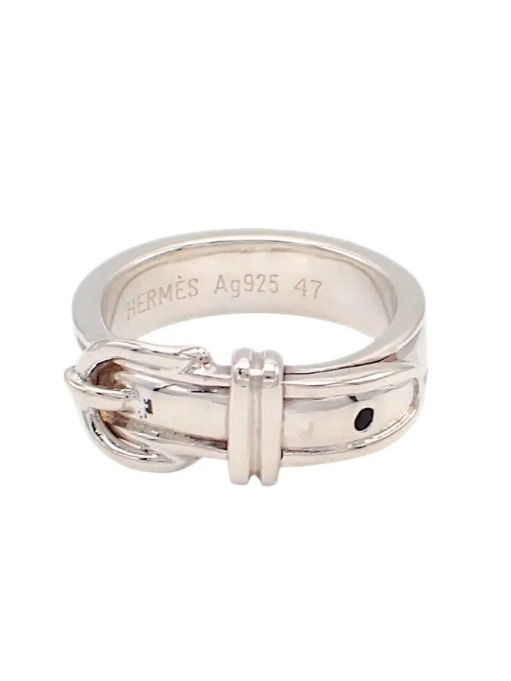 Hermes Ceinture Belt Ring 925 Sterling Silver